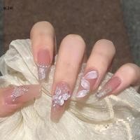 ราคา NEW 2024 เล็บปลอมสำเร็จรูป 24 ชิ้น พร้อมกาว เล็บเจล PVC พร้อมติด กันน้ำได้ (21213644933)