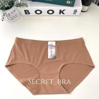 ราคา กางเกงใน sister hood ฟรีไซร้XL 604 เอวกลาง ไร้ขอบไร้ตะเข็บ กระชับก้น ขอบข้างเย็บ ใส่สบายเรียบเนียน (22787993250)