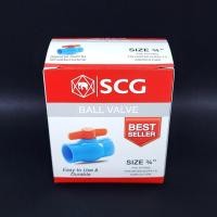 ราคา บอลวาล์ว scg ตราช้าง PVC พีวีซี 1 2 4 หุน 3 4 6 หุน 1 1 นิ้ว (17969185415)