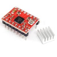 ราคา A4988 Stepping Motor Driver มอเตอร์ ไดรเวอร์ สีแดง A4988 Stepper Motor Driver Module for 3D Printer Heatsink (7994403730)