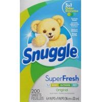 ราคา Dryer Sheet แผ่นอบผ้า Downy Snuggle Bounce นำเข้าจาก USA กลิ่นหอมติดผ้า ลดรอยยับ (22965539226)