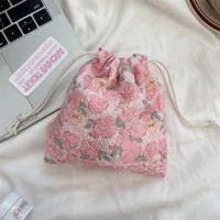 ราคา พร้อมส่ง ถุงหูรูดลายตาราง ถุงหูรูดลายหมี น่ารัก มีให้เลืกหลายสี กระเป๋าผ้าหูรูด (23469148411)