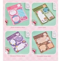 ราคา 60Sheets Set Notes Cute Cartoon Colorful Memo Pad Kawaii Stationery Posted Tabs Its Memo Message Paper School Supplies (22893269474)