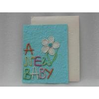 ราคา การ์ดอวยพร เด็กแรกเกิด diy แฮนด์เมด ของขวัญ วันเกิด ขนาด L Handmade A New Baby Mulberry Paper Card Size L (12407784872)