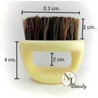 ราคา แปรงปัดเศษผม ด้ามสั้น ด้ามพลาสติก สีดำ สีครีม ขนนุ่มปัดเศษผมได้ละเอียด (12966789661)