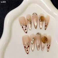 ราคา NEW 2024 เล็บปลอมสำเร็จรูป 24 ชิ้น พร้อมกาว เล็บเจล PVC พร้อมติด กันน้ำได้ (23654255273)