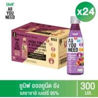 ราคา ยกลัง 24 ขวด มีแบ่งขาย 1 ขวด รสชาติ Unif All You Need ยูนิฟออลยูนีดน้ำผักผลไม้รวม 300 มล มีชำระปลายทาง COD (21468010548)