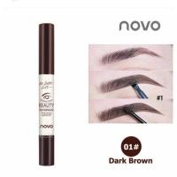 ราคา โนโว เจลเขียนคิ้ว NO 5068 NOVO BEAUTY EYEBROW GEL 3g เจลคิ้ว กันน้ำ (7907455633)