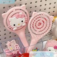 ราคา JUEFANG Sanrio Hello Kitty หวีแบบพกพาแปรงผมขนนุ่มแบบกลวงสีชมพูใช้นวดแต่งผมอุปกรณ์แต่งผม (24582208773)