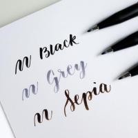 ราคา Calligraphy brush Pen Pentel Brush Sign Pen ปากกา คัดลายมือ ราคาต่อแท่ง (15408807864)