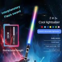 ราคา YONGQING ดาบเลเซอร์2 in 1 ดาบเลเซอร์สีแดงและน้ำเงินดาบคู่ของเล่นสำหรับเด็กผู้ชายอาวุธคอสเพลย์ของขวัญสำหรับเด็ก (24531254882)