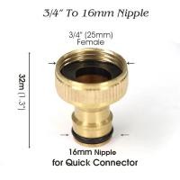 ราคา ข้อต่อก๊อกน้ำ ข้อต่อทองเหลือง สำหรับต่อปลายก๊อกน้ำ ข้อต่อสวมเร็วทองเหลือง ขนาด 1 2 4หุน 3 4 6หุน (23236835217)