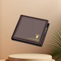 ราคา LVOD Delivery 2 3 days Mens Short Wallet Fashion Splicing Multi Slot Leather Business Wallet For Gift (23653449203)