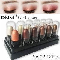 ราคา อายชาโดว์ DNM Eyeshadow Pencil Metallic Shadow Eye Makeup Cosmetics Easy to Wear Eye Shadow Stick 12Pcs (24353272225)