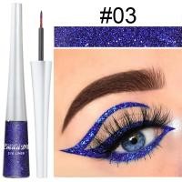 ราคา CerroQeern CMAADU 16 Colors Liquid Eyeliner Glitter Eyeliner With Sequin Flash Metallic Eyeliner Long Lasting Eyes Beauty Makeup Cosmetic (17237223007)