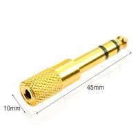 ราคา แจ็คแปลงหัว 6 3 mm เป็น 3 5 mm แบบ Stereo jack connector TRS (19251412339)