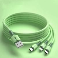 ราคา สายชาร์จเร็ว 3In1 5A ชาร์จเร็ว 1 2M 3หัว Liquid cable สำหรับ Samsung S20 iPhone14 14Pro 13 12 1211 ProMax X XR 8 7 5 5S 6 6S iPad Realme Xiaomi MI8 9 10 OPPO A83 F9 VIVO X7 HUAWEI สาย Micro USB สาย iP