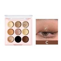 ราคา อายแชโดว์เนื้อแมท พาเลตต์ 9 สี อายแชโดว์เนื้อชิมเมอร์ กลิตเตอร์ ติดทนนาน เมคอัพ เครื่องสำอาง (23138275684)
