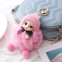 ราคา New Big Eyed Baby Doll Keychain Plush Creative Toy Bag Pendant Keychain Gift Accessories (24188788680)