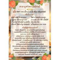 ราคา บทสวดมนต์คาถาบูชาพระแม่ธรณี มีขนาด A4 A3 เคลือบพลาสติกกันน้ำอย่างดี (23053686757)