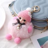 ราคา New Big Eyed Baby Doll Keychain Plush Creative Toy Bag Pendant Keychain Gift Accessories (24188788679)