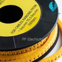 ราคา วายมาร์คเกอร์ เคเบิ้ลมาร์คเกอร์ Cable Markers EC 0 ตัวเลข 0123456789 1000ชิ้น สินค้าพร้อมส่ง (17016628081)