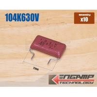 ราคา 10ตัว F CAP 0 1uF 630V 104K630V Panasonic 10 5 5x22 5x12mm P 21mm (10108692349)