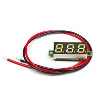 ราคา CSAUDIO DC 2 5V 30V โวลต์มิเตอร์ดิจิทัล ขนาด 0 28 นิ้ว แผงโวลต์มิเตอร์ดิจิทัล LED สีแดง ฟ้า เหลือง เขียว 12V 24V (23388631527)