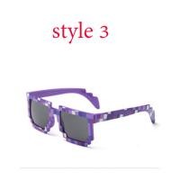 ราคา แว่นกันแดด Thug Life Minecraft 8 Bit Pixelated Mosaic Gamer Photo Props Glasses For Adults Party (15314440071)
