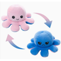 ราคา ตุ๊กตาปลาหมึกยักษ์ แบบนิ่ม รูปปลาหมึกน่ารัก พลิกสองด้าน ของเล่นสําหรับเด็ก พร้อมส่ง (24619960246)