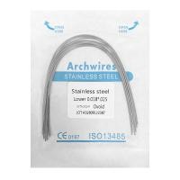 ราคา 10pcs Dental Stainless Steel Wire Orthodontic Arches Super Elastic Ovoid From Archwire Rectangular Round Dentist Ortho Material (24422114464)