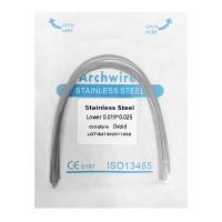 ราคา 10pcs Dental Stainless Steel Wire Orthodontic Arches Super Elastic Ovoid From Archwire Rectangular Round Dentist Ortho Material (24422114466)