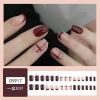 ราคา เล็บปลอม เล็บปลอมแฟชั่น เล็บปลอมติดกาว กาวแถมฟรีในกล่อง เล็บปลอม24ชิ้น เล็บปลอม ซี่รีย์TJP309 ไม่มีกาวแถวให้นะค่ะ (23769423555)