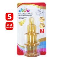 ราคา ลูกติดเต้าต้องลอง ของแท้ JuJu JE004 019SH201JA263 จุกนมกันสำลัก ใช้กับขวดนมคอแคบ 1 แพ็ค มี 3 จุก ทำจากยางธรรมชาติ ไซด์ S M L (10822696976)