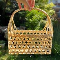 ราคา ตะกร้าสานไม้ไผ่ ชะลอม พร้อมส่ง ขนาด 4x8 นิ้ว (23467573942)
