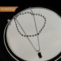 ราคา PCWFKef Women Choker Necklace Double Layer Beads Necklace Gift for Friend Color Geometric Necklace Wholesale Collar Jewelry (24581955883)