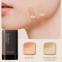 ราคา KUESICR Foundation Cream Double head Flawless Concealer Stick Foundation Cream Is Not Easy To Remove Makeup Long lasting Eraser Foundation Stick (24254767938)