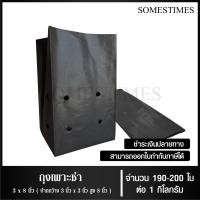ราคา ถุงเพาะชำ สีดำ เจาะรู ขนาด 2x6 2 5x14 3x7 3x8 8x16 4x9 4x15 5x10 5x12 6x12 7x14 นิ้ว จำนวน 1 กิโลกรัม แพ็ค (22687854679)