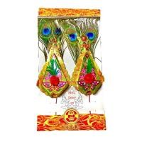 ราคา กิมฮวยหางนกยูง กิมฮวยปักกระถางธูป ขนาดเล็ก 1คู่ (1293676676)