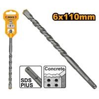 ราคา INGCO ดอกสว่านโรตารี่ เจาะคอนกรีต แกน SDS PLUS SDS Plus Concrete Drill รุ่น DBH1210601 6x110mm รุ่น DBH1210801 8x110mm รุ่น DBH1210602 6x160mm รุ่นDBH1210802 8x160mm ดอกสว่าน (23789394426)