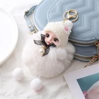 ราคา New Big Eyed Baby Doll Keychain Plush Creative Toy Bag Pendant Keychain Gift Accessories (24188788678)