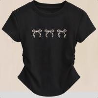 ราคา เสื้อผ้าสาวอวบแฟชั่น เสื้อยืดผู้หญิง เสื้อผ้าแฟชั่นตามกระแส เสื้อครอปเอวลอยรัดรูป เสื้อยืดสวยๆผู้หญิง เสื้อผ้าสไตล์ญี่ปุ่นน่ารักๆ เสื้อยืดคอกลม เอวลอยสาวอวบ ผอมเพรียว ผู้หญิงเสื้อยืด แต่งจีบย่นเสื้อยื