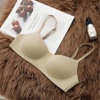 ราคา Whitgo Hollow Out Push Up Bra Solid Color Gathered Underwear For Woman Anti sagging Seamless Bra (24511732874)