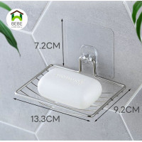 ราคา ที่วางสบู่สแตนเลส ไม่ต้องเจาะผนัง ชั้นวางของ วางสบู่ ฟองน้ำ ที่ใส่สบู่ก้อน soap dish (24356707795)