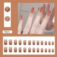 ราคา 24 ชิ้นต่อกล่อง เกาหลีใต้ เล็บปลอม มาพร้อมกาว เล็บปลอมเจลแท้ การออกแบบใหม่ น่ารัก เล็บเจล การออกแบบกันน้ำ (10464845031)