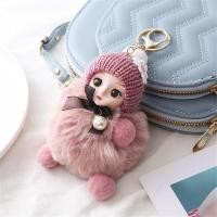 ราคา New Big Eyed Baby Doll Keychain Plush Creative Toy Bag Pendant Keychain Gift Accessories (24188788684)