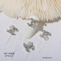 ราคา Silver Butterfly Bowknot 3D Rhinestone Decoration Set Art Decoration 10PC (22689639561)