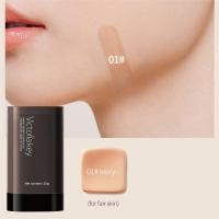 ราคา KUESICR Foundation Cream Double head Flawless Concealer Stick Foundation Cream Is Not Easy To Remove Makeup Long lasting Eraser Foundation Stick (24254767937)