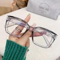 ราคา ACFUNY แว่นตากรอบสี่เหลี่ยมสุดเทรนด์ แว่นสายตาผู้หญิง แว่นสายตากรอบใส Ins น้ำหนักเบามาก (23520122837)