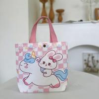 ราคา Handbag With Purse Women Fashion Casual Cartoon Animation Pattern Portable Canvas Student Casual Mini Handbag Female Large Capacity Shoulder Bag (23410975937)